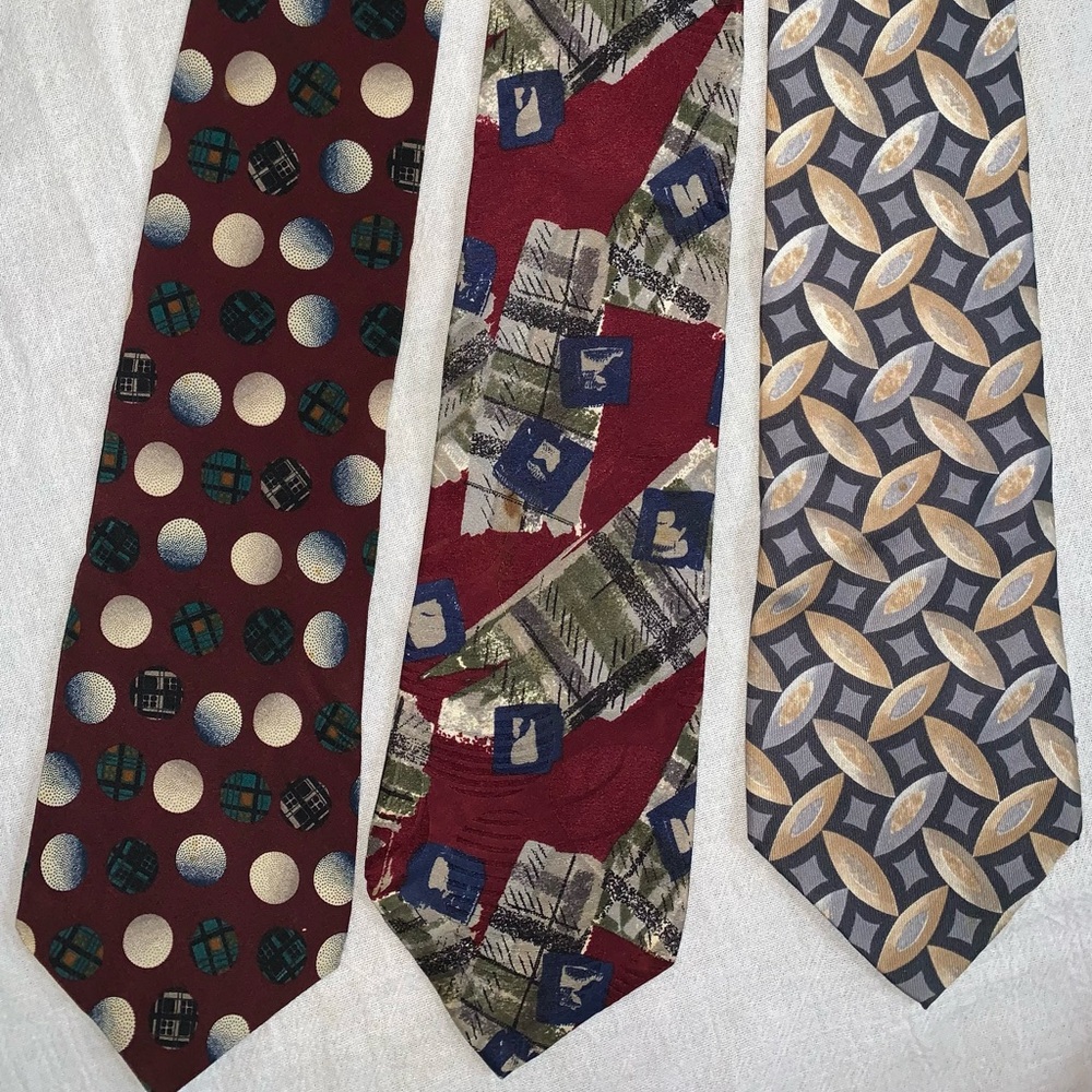 Zylos George Machado 100% Italian Silk Print Ties